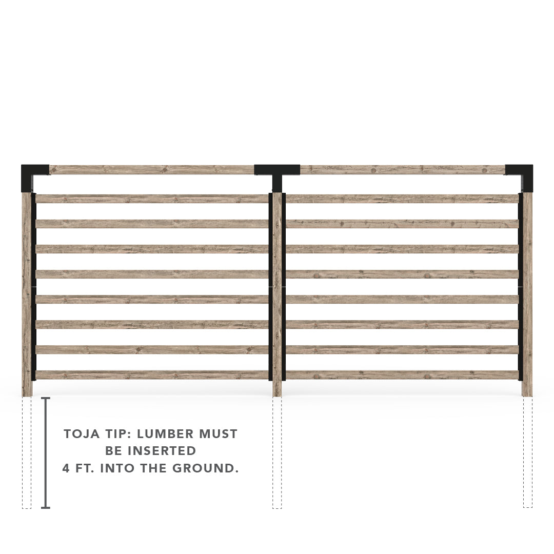 Double Garden Privacy Wall Kit