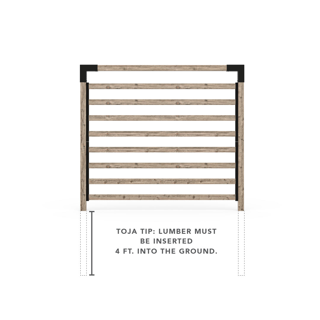 Single Garden Privacy Wall Kit