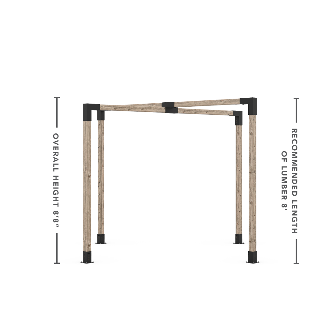 Kit de pergola à empilement croisé