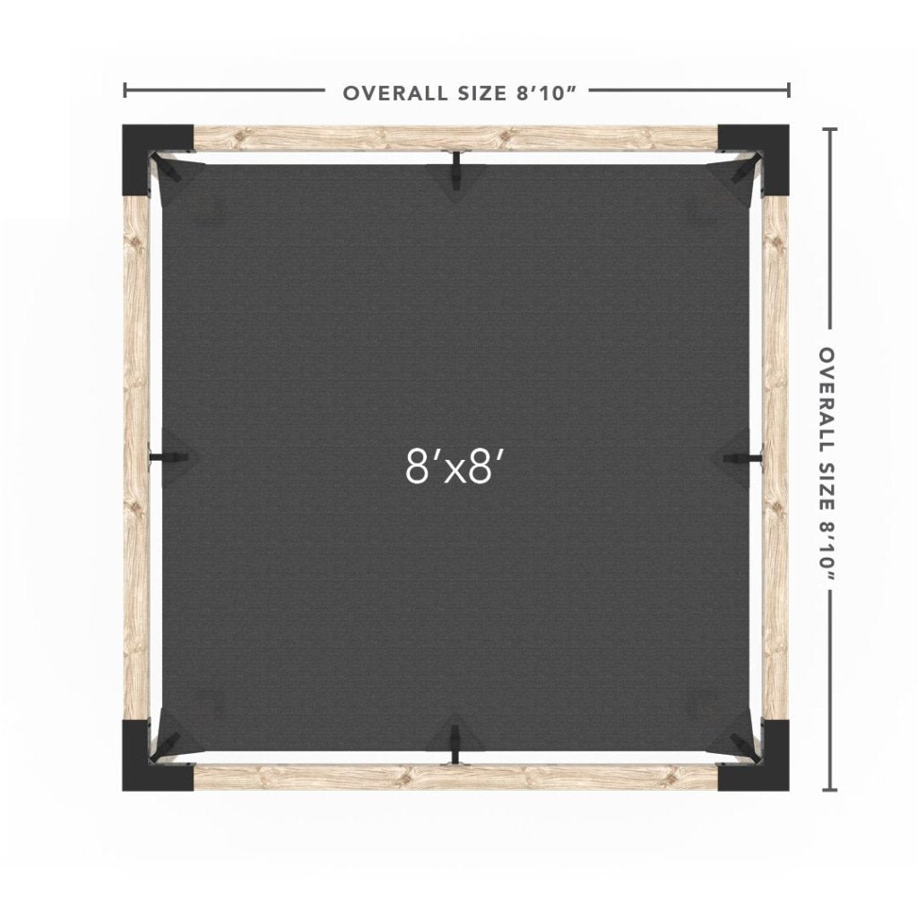 Pergola #4x4_white_10'x10'