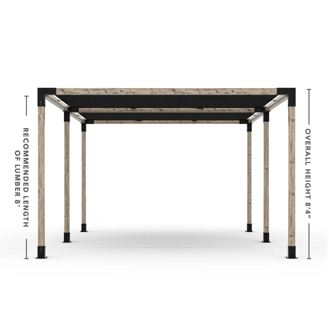Double Pergola Kit with 2 Shade Sail