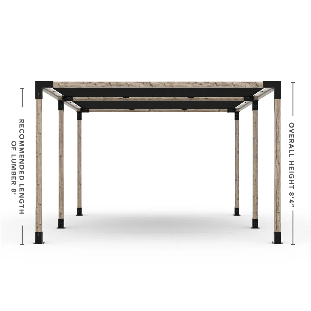 Double Pergola Kit with 2 Shade Sail