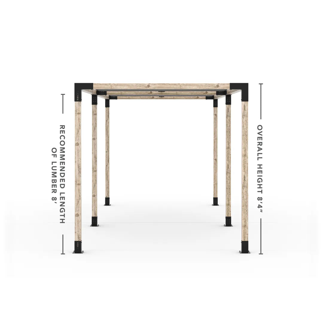 Double Pergola Kit with 2 Shade Sail
