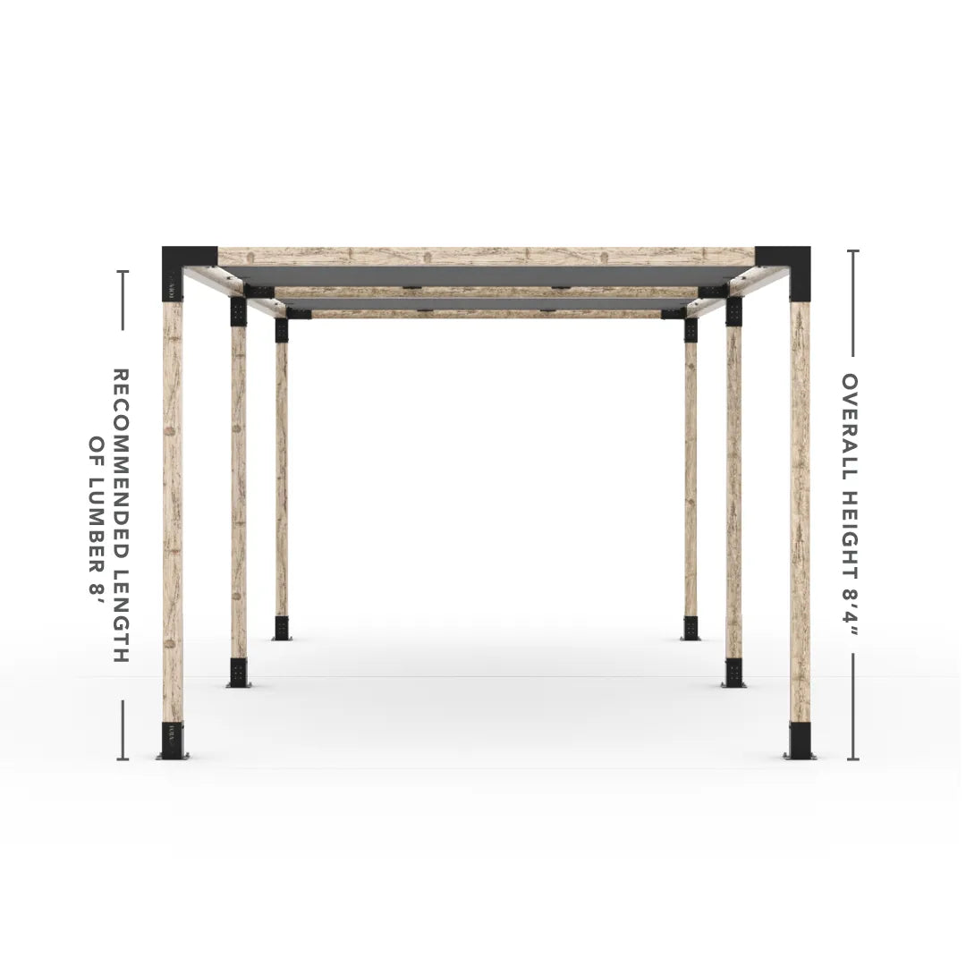 Double Pergola Kit with 2 Shade Sail