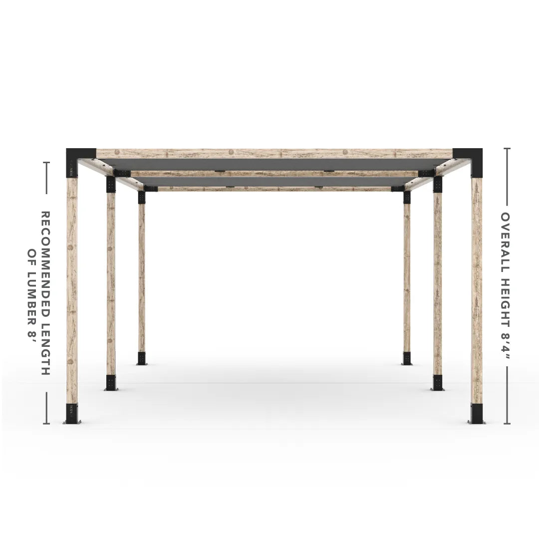 Double Pergola Kit with 2 Shade Sail