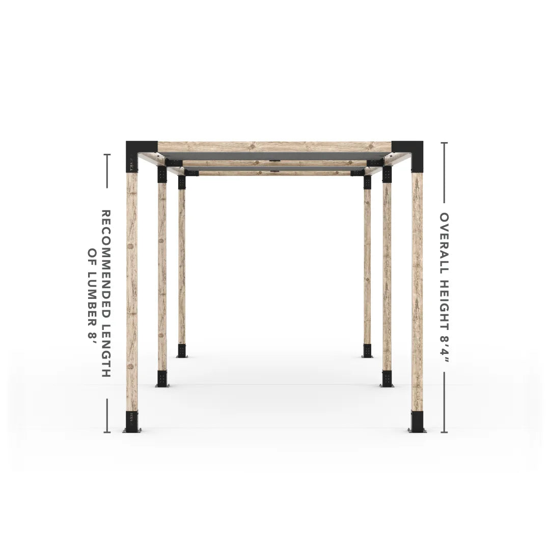 Double Pergola Kit with 2 Shade Sail