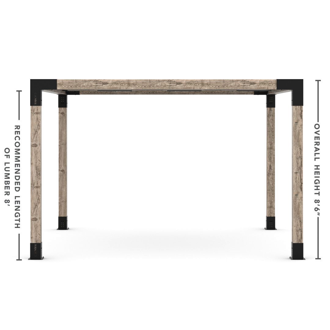 Toja Grid Double Pergola _12x12_graphite