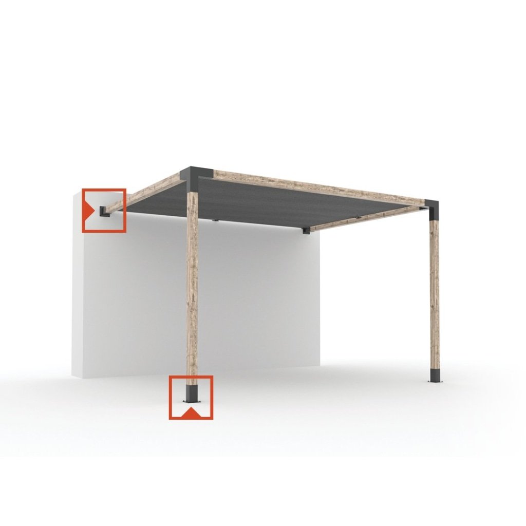 Base de poteau de pergola SOLO et support de montage mural