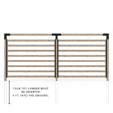 Double Garden Privacy Wall Kit