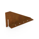 Ancrage de bordure de jardin en acier Corten | 1 paquet