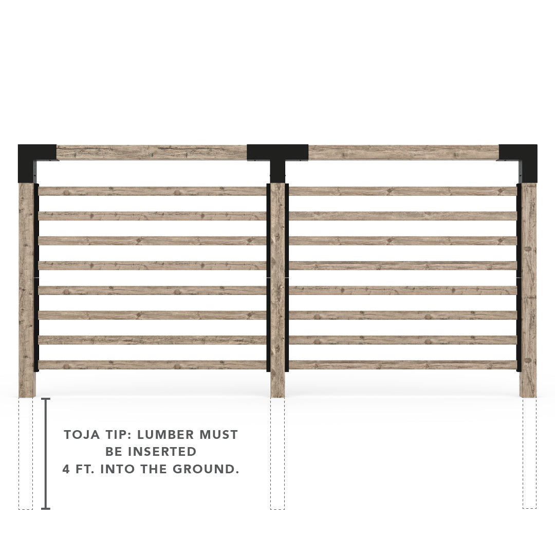 Double Garden Privacy Wall Kit