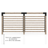 Double Garden Privacy Wall Kit