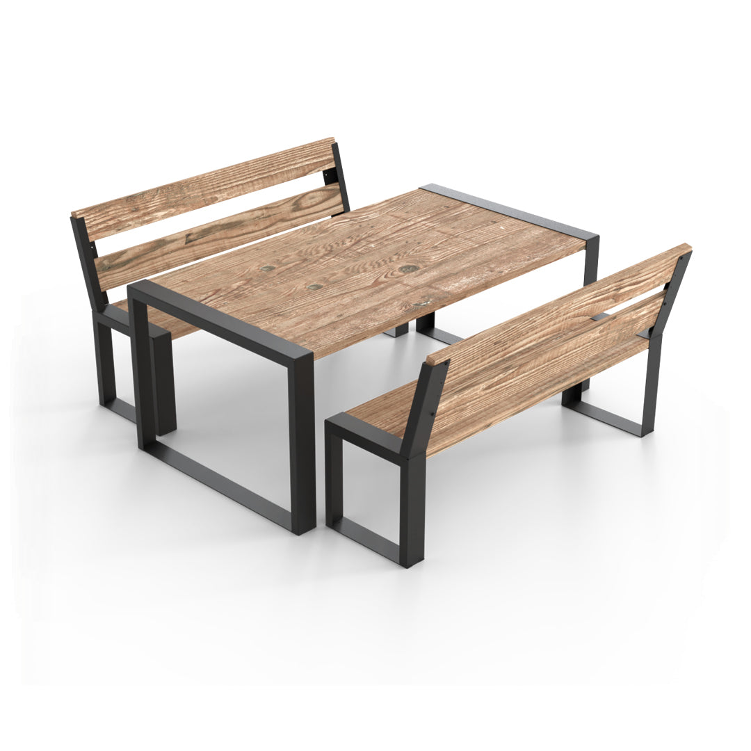 Modern Muskoka 3 Piece Outdoor Dining Set | Toja Grid – Toja Canada