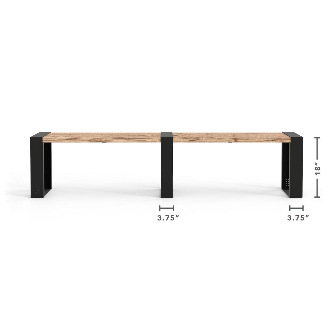 Ensemble de banc extensible moderne Muskoka