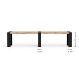 Ensemble de banc extensible moderne Muskoka