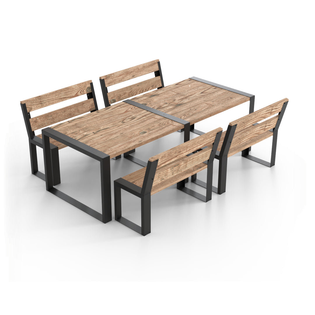 家具 mustering Modern Muskoka 5 Piece Outdoor Dining Set | Toja Grid – Toja Canada
