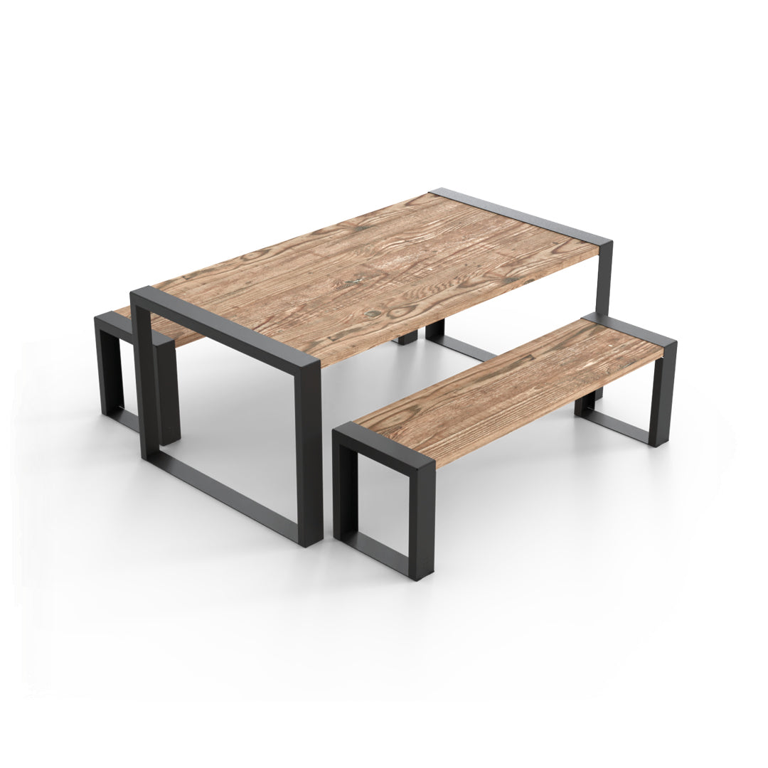 家具 mustering Modern Muskoka 5 Piece Outdoor Dining Set | Toja Grid – Toja Canada