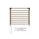 Single Garden Privacy Wall Kit