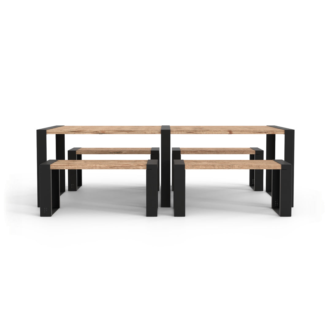 家具 mustering Modern Muskoka 5 Piece Outdoor Dining Set | Toja Grid – Toja Canada