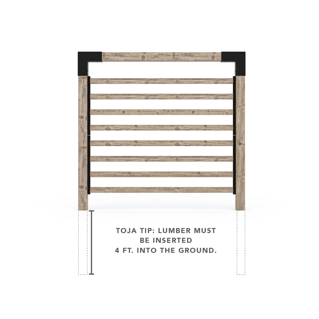 Single Garden Privacy Wall Kit