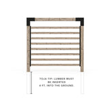 Single Garden Privacy Wall Kit
