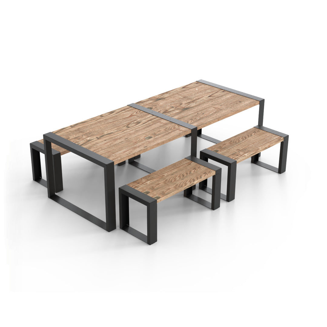 Modern Muskoka 5 Piece Outdoor Dining Set | Toja Grid – Toja Canada