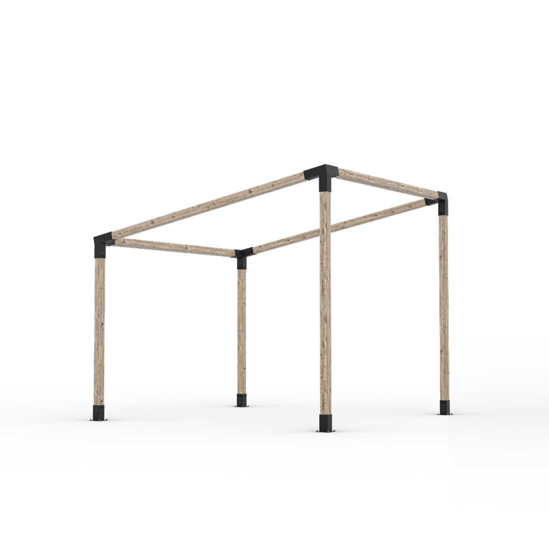 Kit de pérgola en ángulo de cualquier tamaño