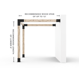 Kit de pergola à montage mural de toutes tailles