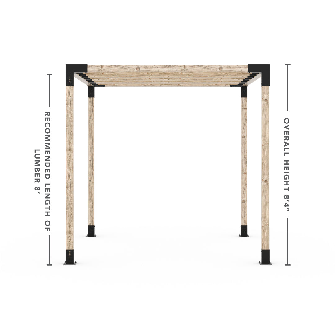 Kit pergola avec supports de chevrons supérieurs KNECT