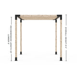 Kit pergola avec supports de chevrons supérieurs KNECT