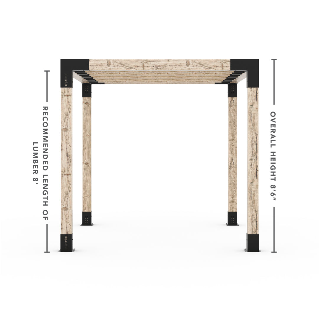 Kit pergola avec supports de chevrons supérieurs KNECT