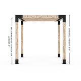 Kit pergola avec supports de chevrons supérieurs KNECT