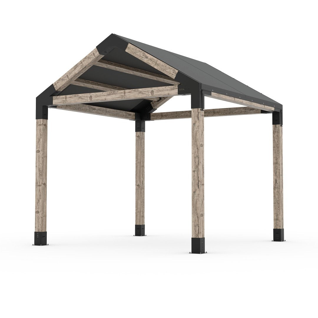 Grid 30 Single Pergola Kit with Water-Repellant Top _10x10_graphite