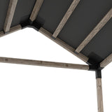 Grid 30 Single Pergola Kit with Water-Repellant Top _10x10_graphite