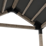 Grid 30 Single Pergola Kit with Water-Repellant Top _10x10_graphite