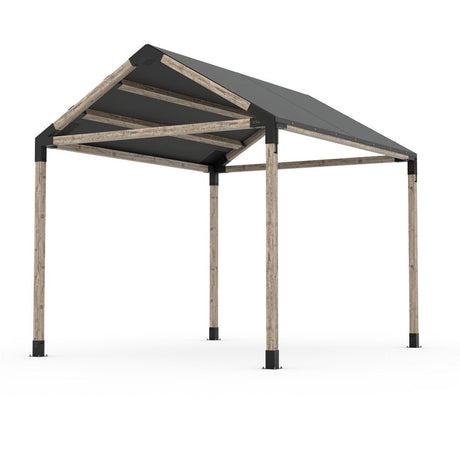 Grid 30 Single Pergola Kit with Water-Repellant Top _10x12_graphite