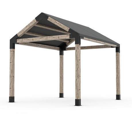 Grid 30 Single Pergola Kit with Water-Repellant Top _10x12_graphite