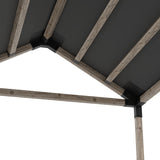 Grid 30 Single Pergola Kit with Water-Repellant Top _10x12_graphite