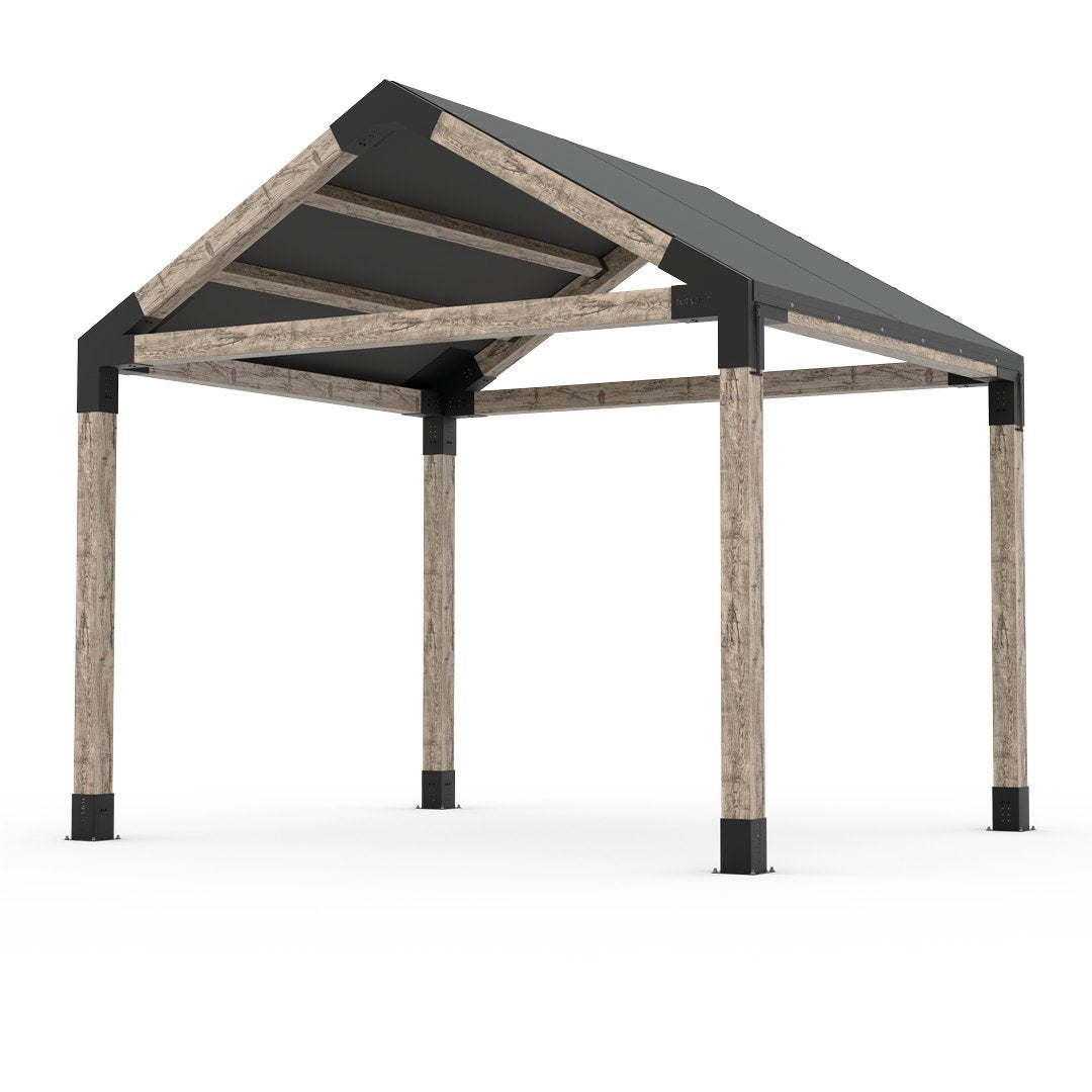 Grid 30 Single Pergola Kit with Water-Repellant Top _12x10_graphite