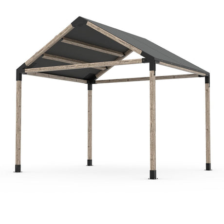 Grid 30 Single Pergola Kit with Water-Repellant Top _12x10_graphite