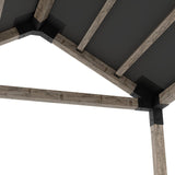 Grid 30 Single Pergola Kit with Water-Repellant Top _12x10_graphite