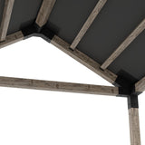 Grid 30 Single Pergola Kit with Water-Repellant Top _12x12_graphite