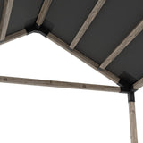 Grid 30 Single Pergola Kit with Water-Repellant Top _12x12_graphite