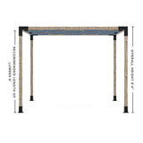 Toja Grid Double Pergola _10x10_denim