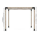 Toja Grid Double Pergola _10x10_white