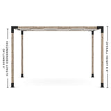 Toja Grid Double Pergola _12x12_white