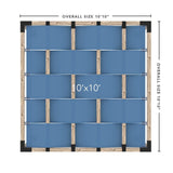 Toja Grid Double Pergola _10x10_denim