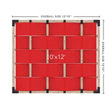 Toja Grid Double Pergola _10x12_crimson