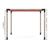 Toja Grid Double Pergola _10x12_crimson