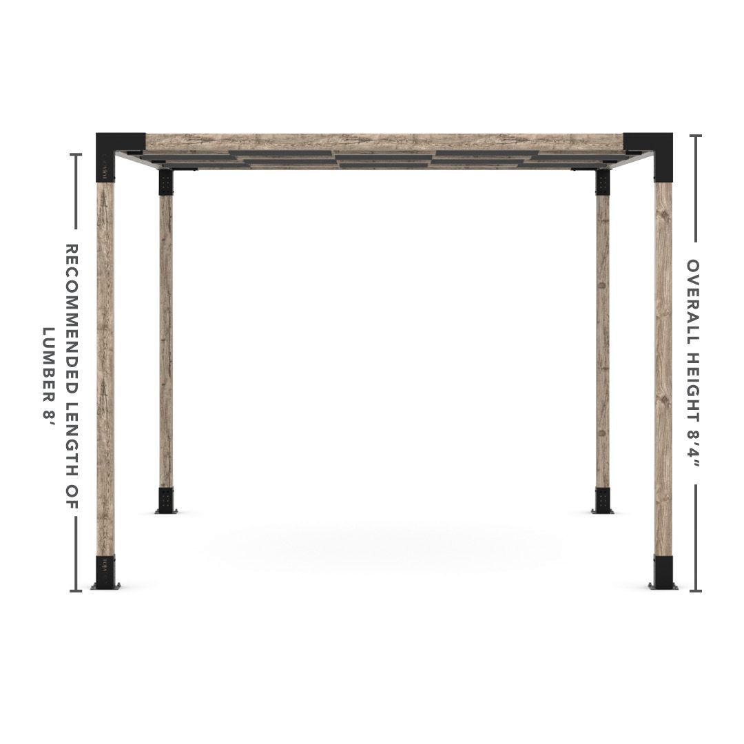 Toja Grid Double Pergola _10x12_graphite